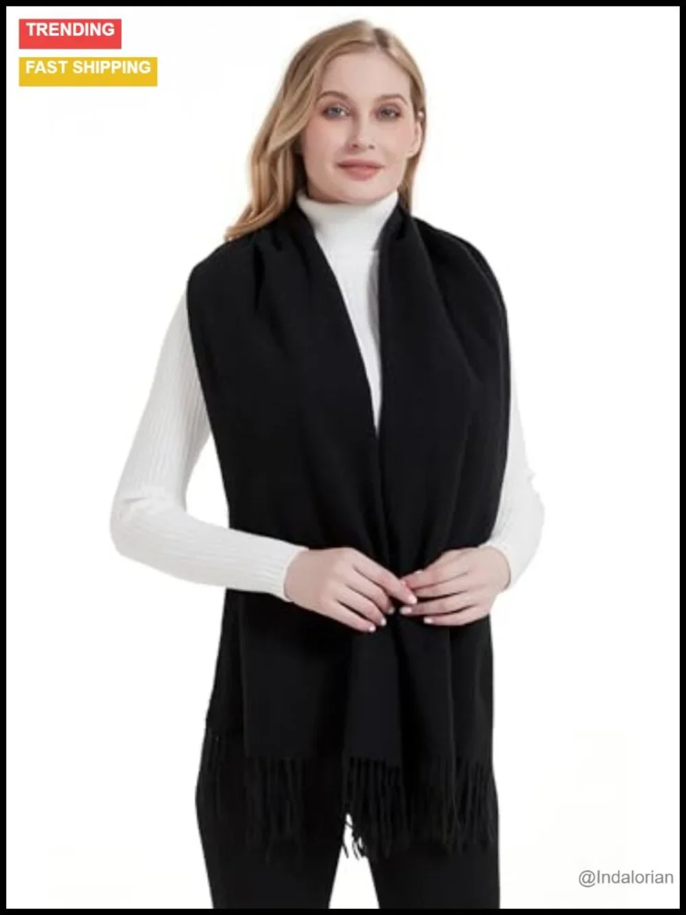 Soft Polyester Scarf Shawl Wrap for Women - Oversized Warm Pashmina Fashion